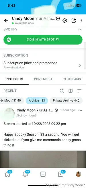 Cindymoon7 OnlyFans Leaked Free Thumbnail Picture - #E5pEqkdKkG
