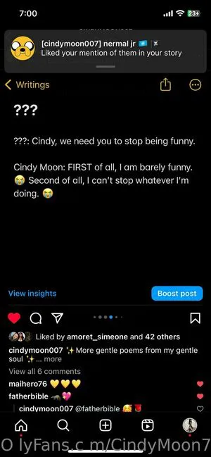 Cindymoon7 OnlyFans Leaked Free Thumbnail Picture - #NslYW00NK7