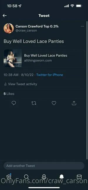Craw Carson OnlyFans Leaked Free Thumbnail Picture - #ohFbPsCQAC