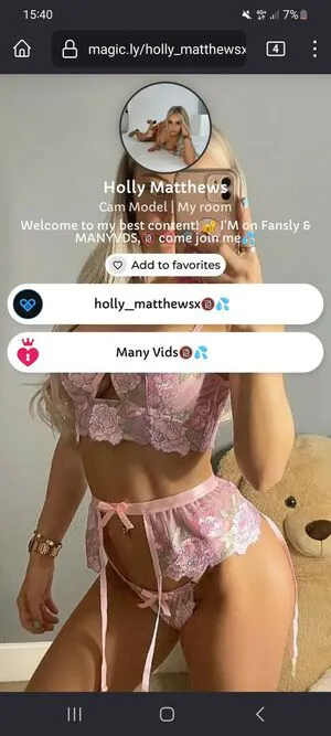Holly Matthews Thumbnail Picture