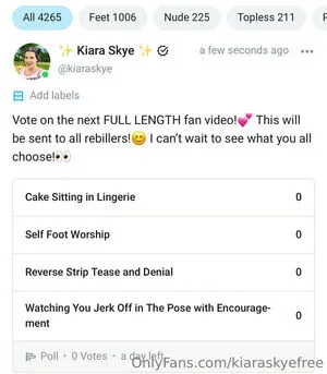 Kiaraskyefree OnlyFans Leaked Free Thumbnail Picture - #41W2IefE49