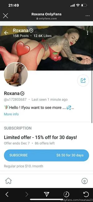 Roxanaa23 OnlyFans Leaked Free Thumbnail Picture - #d4EAr0fchp